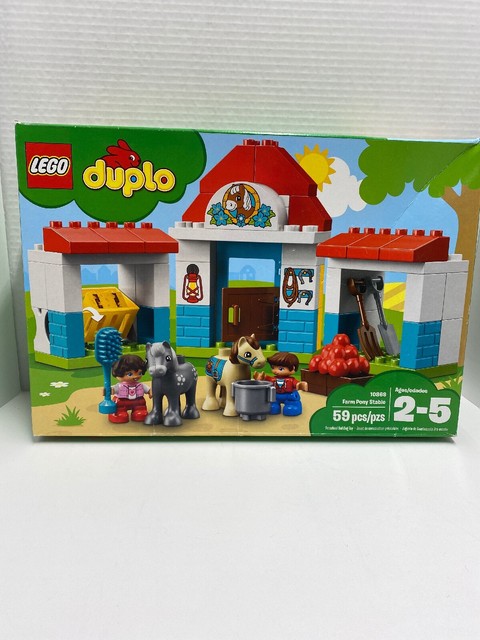 lego duplo town farm pony stable