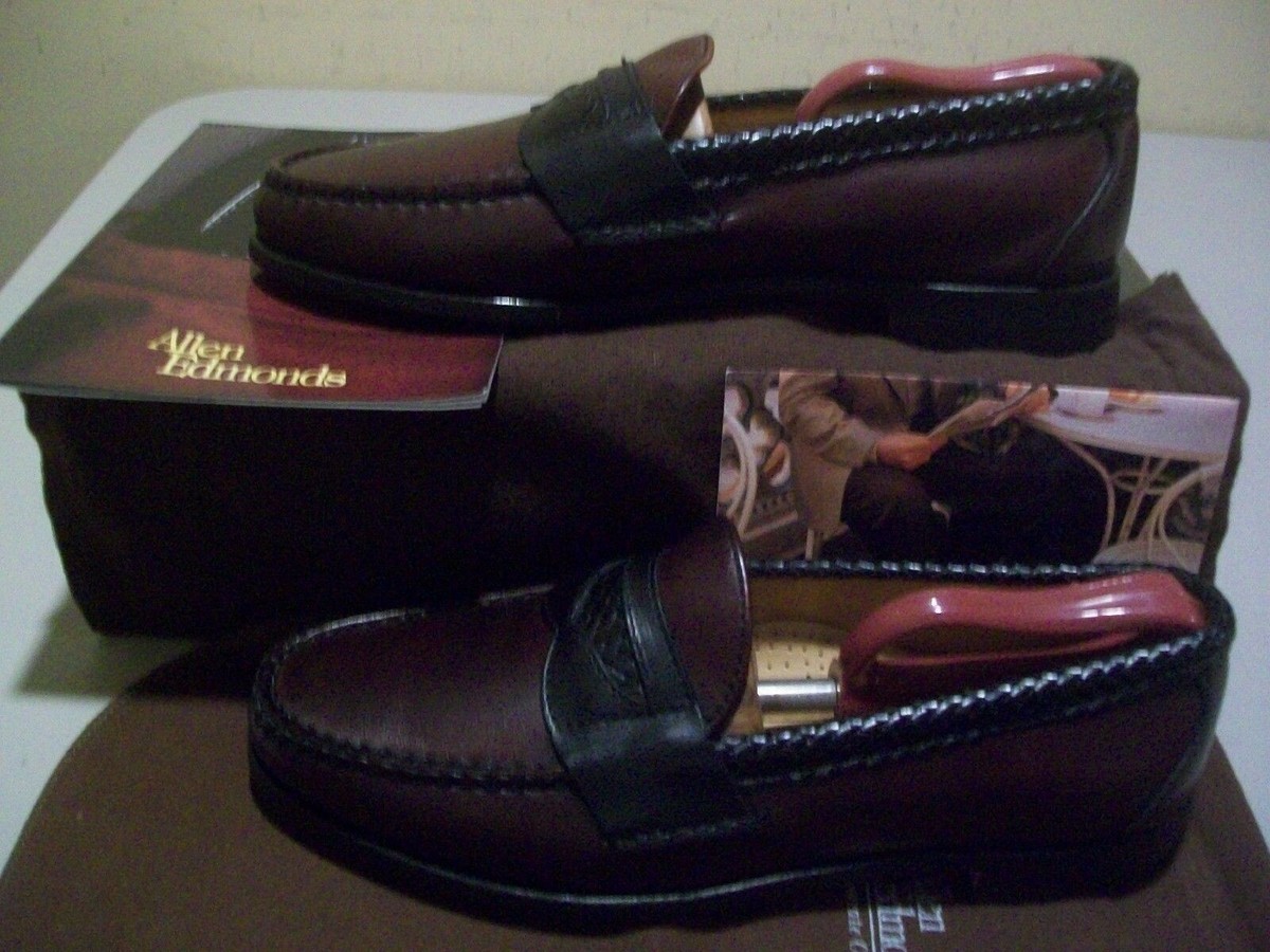 Allen Edmonds Mens Newcastle Burgundy- Black Dress Slipon Loafer 11.5 (22) Started the day in classic brown loafers by @AllenEdmonds  main image 3