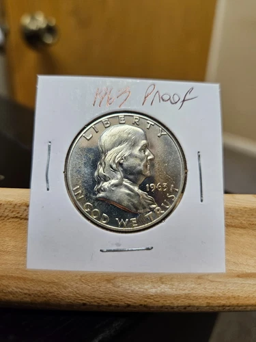 1963 P Franklin Half Dollar 50¢ BU - Brilliant Proof Actual coin pictured