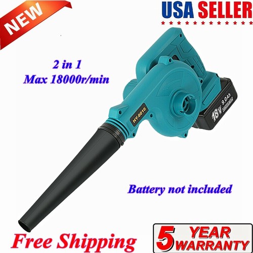 For Makita DUB182Z 18V Cordless Leaf Blower Vacuum Tool w/6.0Ah Battery+Charger - Picture 39 of 49