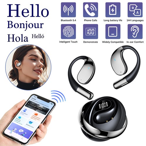 Translator Earbuds 144+ Languages Bluetooth 5.4 Online Instant Voice Translation - 第 1/19 張圖片
