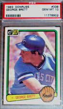 1983 George Brett #338 Donruss PSA 10 Kansas City Royals