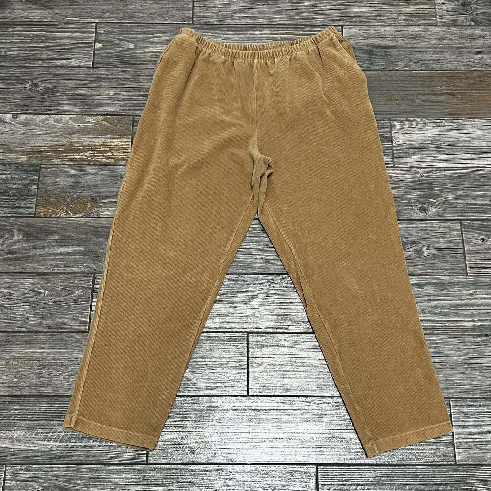 Lands End Corduroy Pants Plus Size 1X P 16W 18W Pull On Elastic Waist  Petite | eBay
