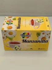 1 CAJA  THERBAL TEA INFUSION HERBS 25 BAGS -  TE DE MANZANILLA