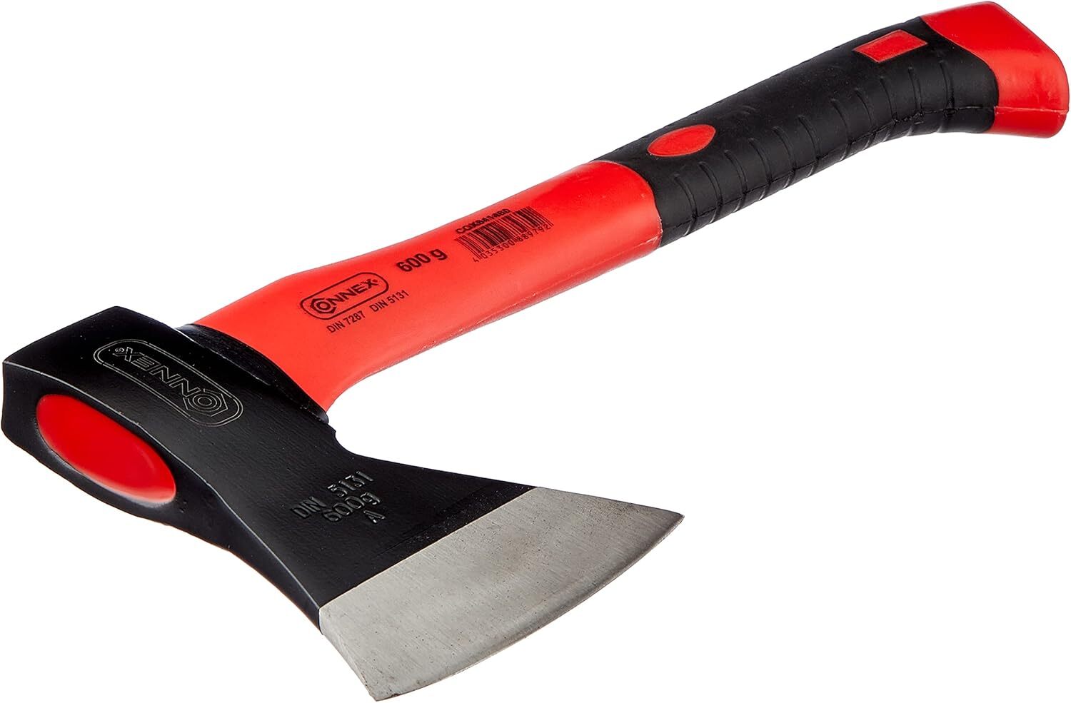 Connex COX841460 - Ascia con Manico in vetroresina, 600 g rosso, nero