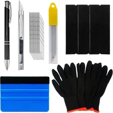 Auto Glass Window Tint Film Installation Tools Kit with Air Release Tool Pen, Fe