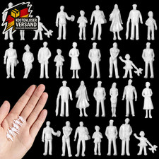 Miniatur Figuren Modellbau 1:100 stehende sitzende weiße Menschen Diorama unbema