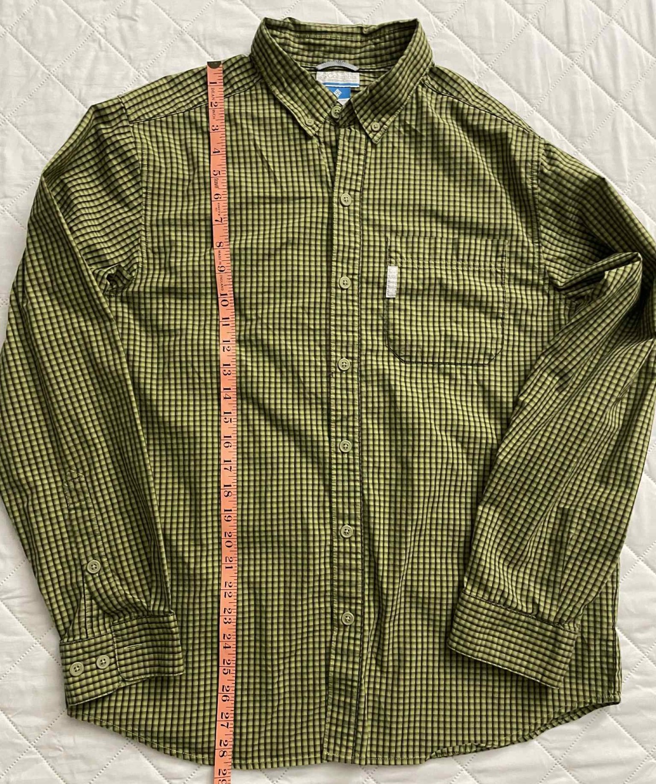 Columbia Sportswear Company Men's Long Sleeve Yellow Green Black Size Medium thumbnail 5