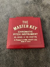 The Master Key Chromatic Pitch Instrument A-440 13 Keys, Vintage, Wm Kratt Co.