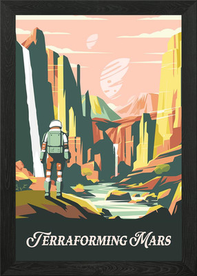 Terraforming Mars Brettspiel Inspir gerahmtes Wandbild Poster Leinwanddruck Bild