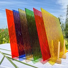 Mosaic Stained Glass Sheets 12  x 12  , 6-Pack Total 5.8sf , Colorfu