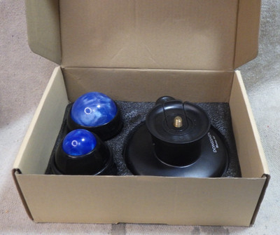 2 in 1 massage ball DS 2.0 Dondshen lucite swirl blue balls tehe roll wall mount
