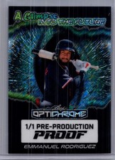 Emmanuel Rodriguez 2025 Leaf Optichrome Baseball 1/1 Pre Production Proof