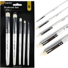 Dry Brush Miniature Painting, 5 Sizes Drybrush Set for Miniature Citadel Model P