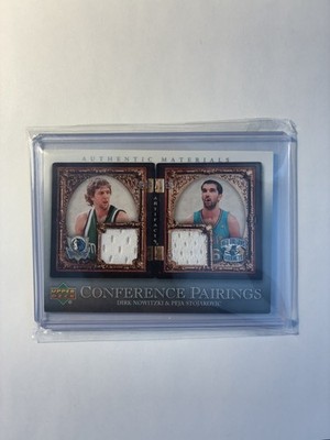2007 Upper Deck Dirk Nowitzki Peja Stojakovic Jersey Patch 144/150 Game-Worn!