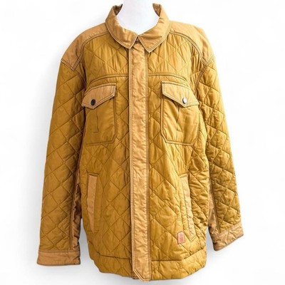 Redhead Ranch Quilted Ranch Jacket Tan Brown 2XL Full Zip Snap Pockets Outdoor