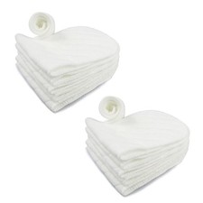 10PCS Cotton Cloth Baby Diapers Inserts Liners 3 Layers Reusable Newborn Nappy D