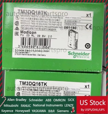 1PCS NEW TM3DQ16TK Discrete output module, Modicon TM3, 16 outputs tra