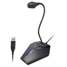 USB Computer Microphone, Plug Play Desktop Omnidirectional with mute button