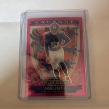 2025 Panini Rookies & Stars Crusade Abdul Carter Pink 16 /75 Rookie Giants #24