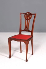 Wunderschöner Jugendstil Stuhl Sekretär Stuhl Englisch Antik Küchenstuhl um 1900