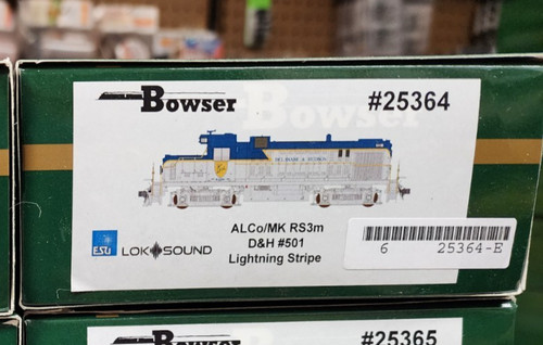 Delaware & Hudson RR ALCO RS-3m 501 Diesel DCC LokSound Decodificador Bowser 25364 | Zustand: New