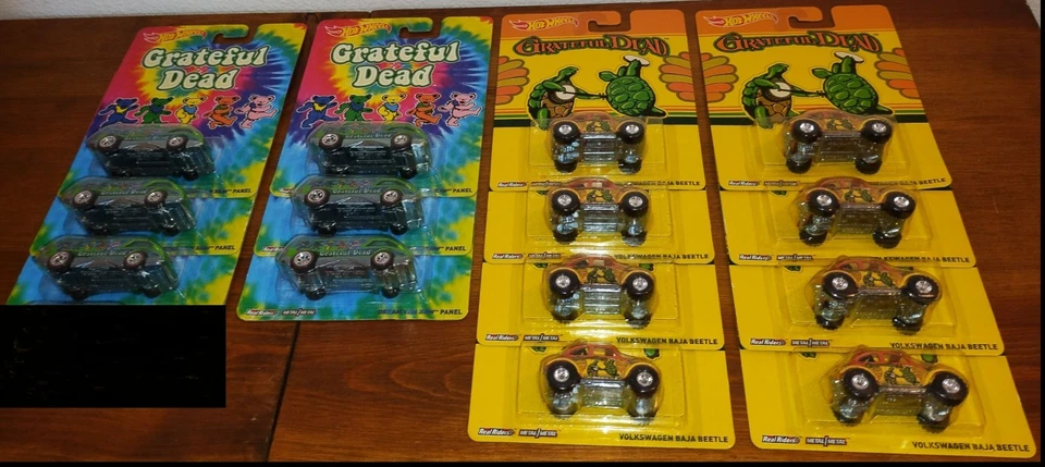 Hot Wheels Grateful Dead Dream Van XGW Panel (6) + Volkswagen Baja Beetle (8) - Image 2 of 4
