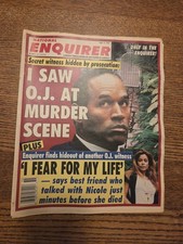 September 6, 1994 National Inquirer I Saw O.J. At Murder Scene
