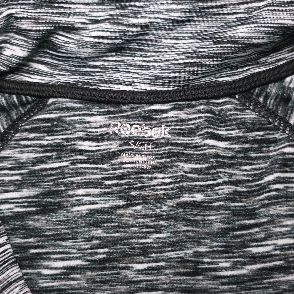 Reebok Performance Full-Zip Jacket Black White He… - image 3