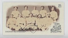 2019 Topps Allen & Ginter Mini Logo Back Cincinnati Red Stockings #296 0q5