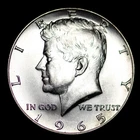 1965 40 % SILVER  KENNEDY HALF DOLLAR