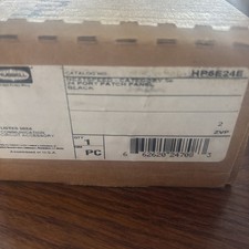 Hubbell HP5E24E 24 Port Patch Panel Category 5e Universal Eco BLACK