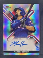 2022 Topps Finest Finest Auto Marcus Semien #FA-MS Auto RANGERS