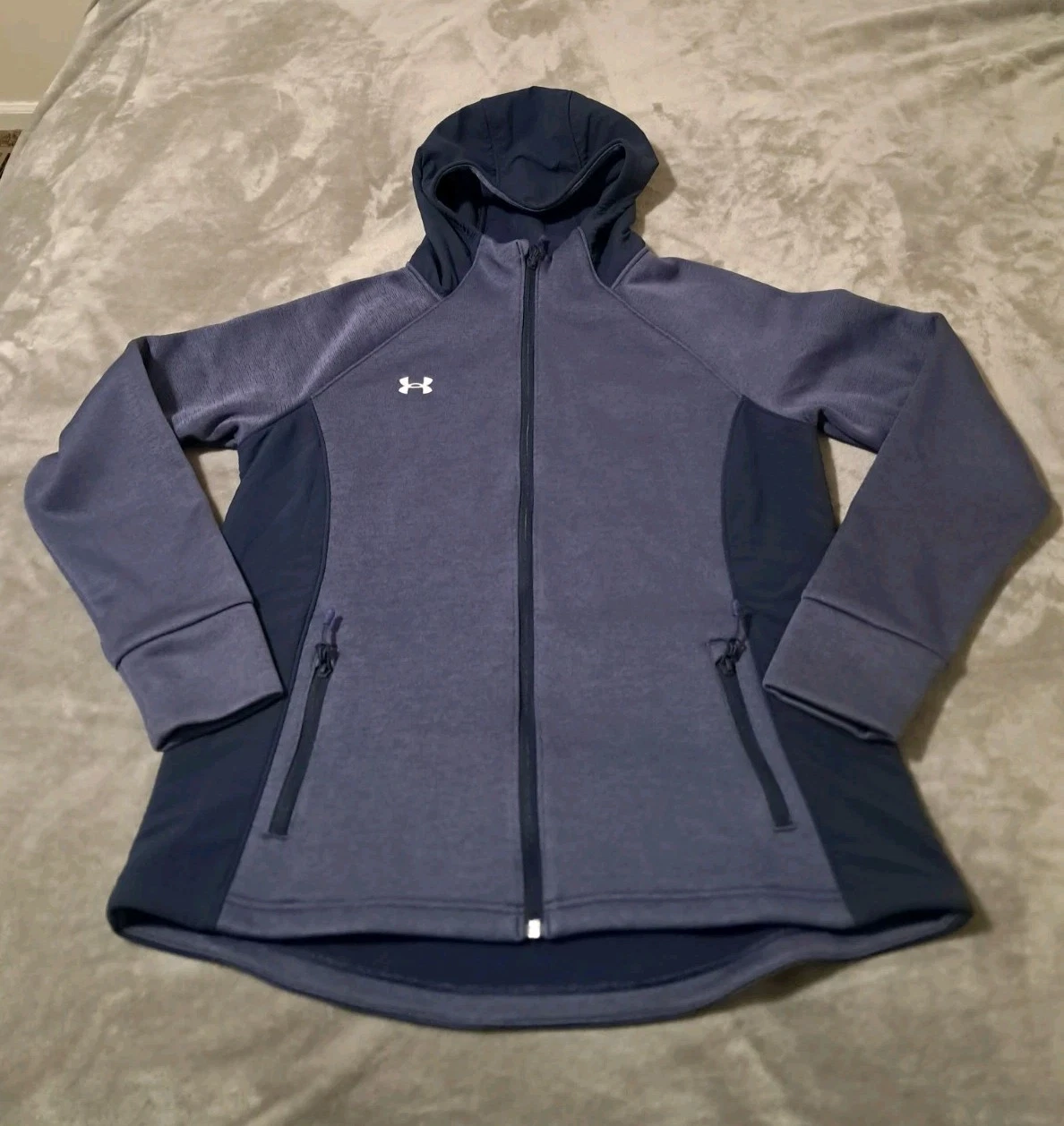 under armour Womens Storm Swacket Full Zip Hooded Full Zip Jacket In Blue Sz. L