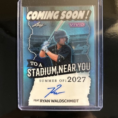 2025 Leaf Vivid Baseball Ryan Waldschmidt Diamondbacks Coming Soon Teal Auto /10
