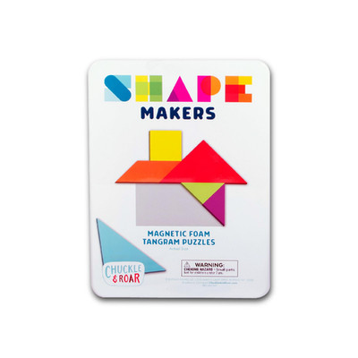 Chuckle & Roar Chuckle And Roar Shape Makers - Magnetic Tangram Puzzle Game For