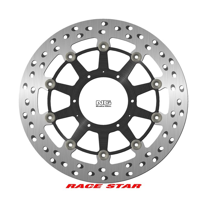 Disque de frein NG BRAKES Race Star flottant 320mm pour moto de course