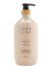 SAND AND FOG Round With Pump Amber & Pear Shower Gel 32 oz 0.62 per gallon