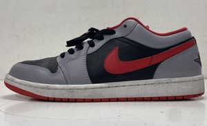 Nike Air Jordan 1 Low 'Cement Fire Red' Sneakers Men's Sz 10