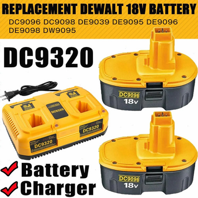 #ad 2PACK 18 Volt For DeWalt 18V 7.0Ah Battery Dual Charger DC9096 DC9099 DC9096 2 $56.00