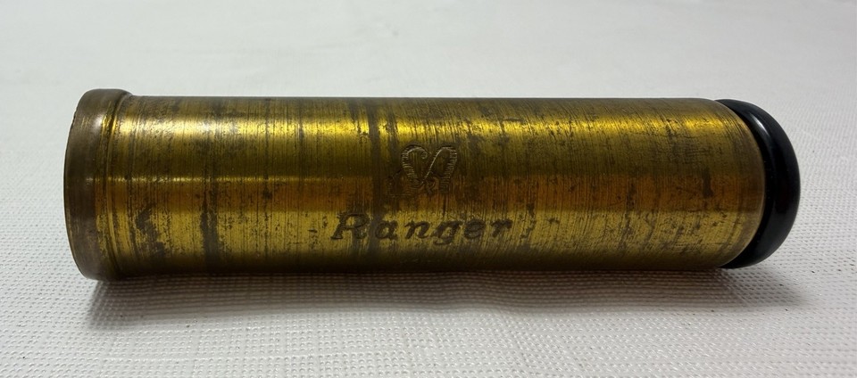 S&A Brass Ranger 3-7/8" Telescope Germany Vintage c.1930's 1-Draw