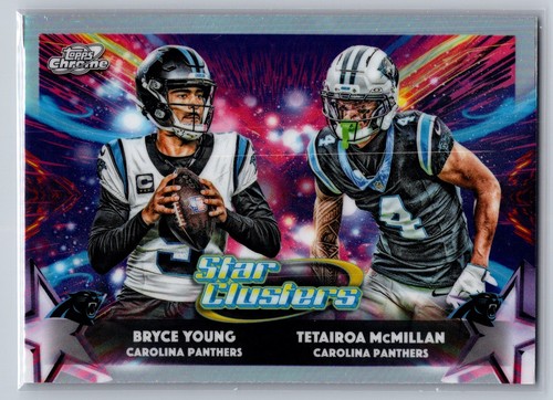 2025 Topps Cosmic Chrome Bryce Young / Tetairoa McMillan #SC-6 Star Clusters