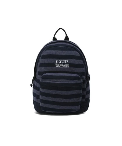 CODEGRAPHY Square Logo Mini Pattern Backpack - Dark Navy - product listing photo