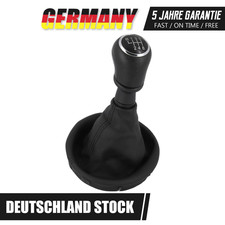 Schaltknauf + Schaltsack mit Rahmen passend für VW T5 | BJ 2003-2015 | 6 Gang DE