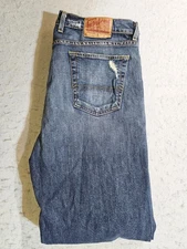 Lucky Brand Jeans Straight Leg X-Long Inseam Medium Wash Blue Denim Men's 38x36