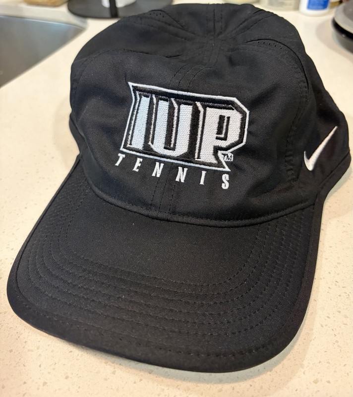 Nike IUP Tennis Black Adjustable Cap Hat Unisex One Size Polyester
