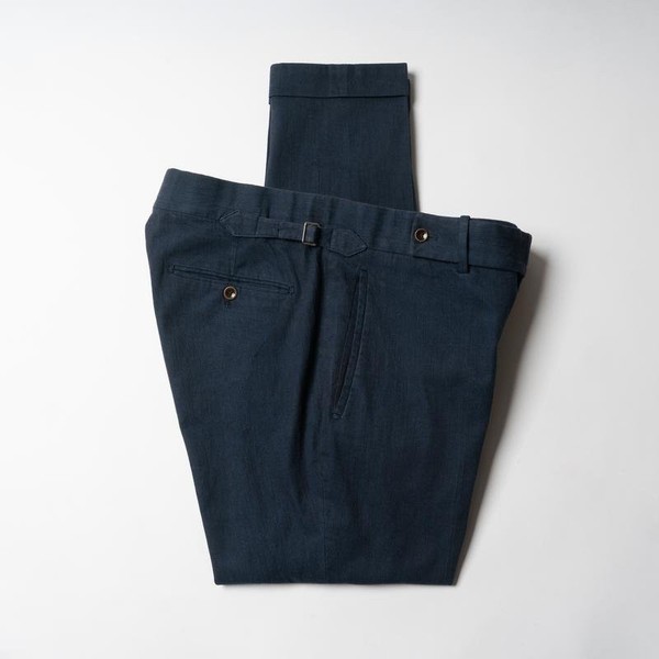 Men Burger Trousers Navy Cotton 34 / L / 50