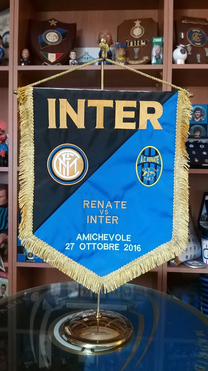 Fanion GAGLIARDETTO CALCIO Vintage Années 80 - INTER CLUB IVREA - 26x40