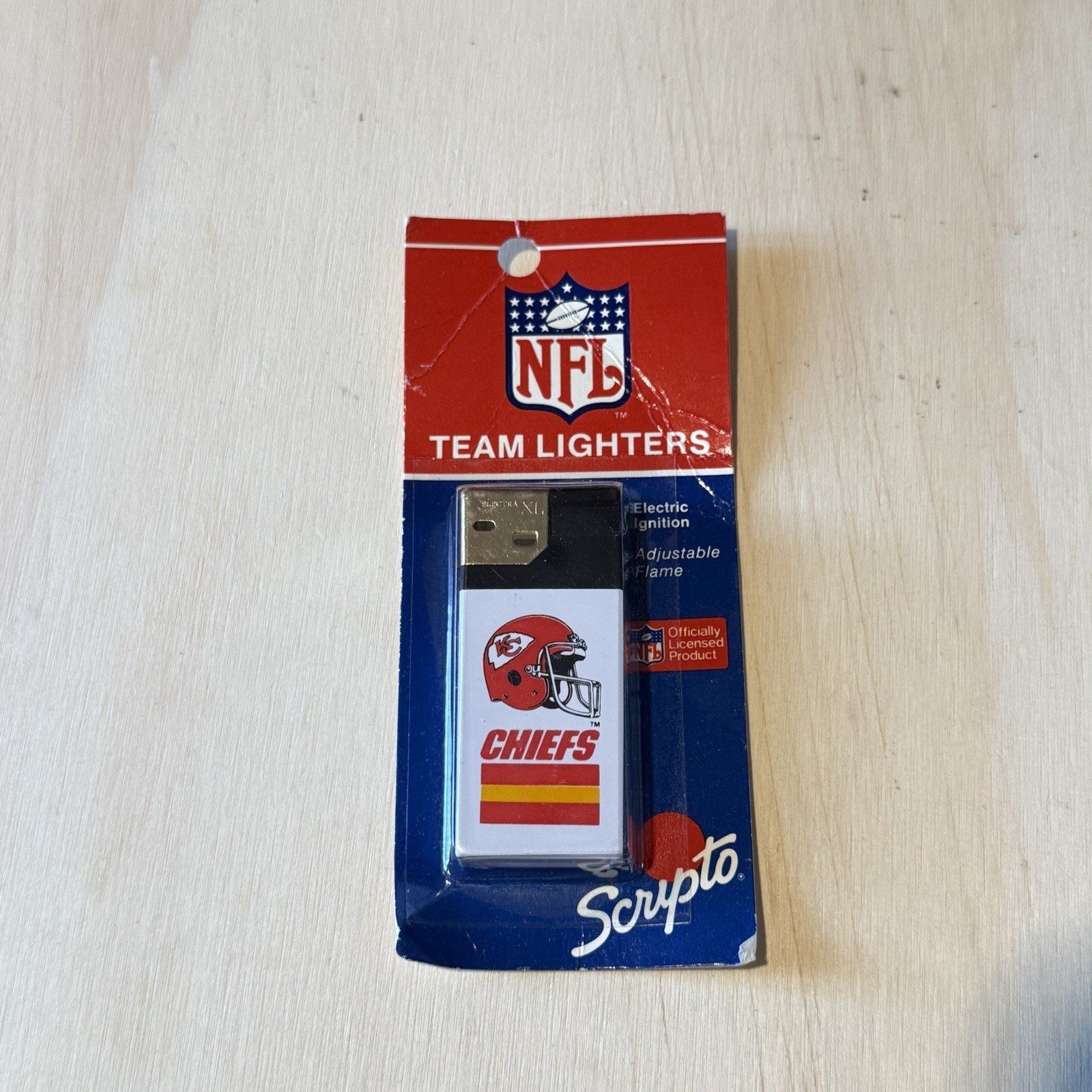 Vintage Scripto 1987 Kansas City Chiefs Lighter NFL Official Brand New Read Info