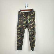 Nike Sportswear Tech Fleece Big Kids Size L/14-16 Camo Joggers Black/Sequoia